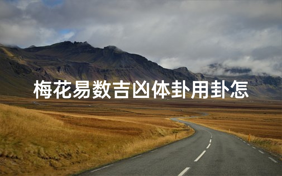 梅花易数吉凶体卦用卦怎么判断—梅花易数怎么确定体卦和用卦