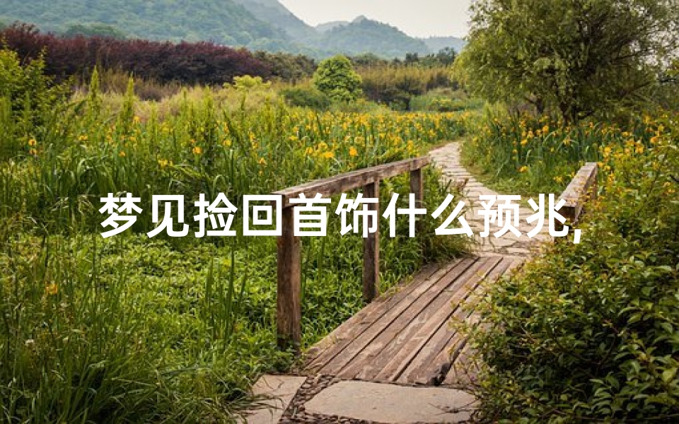 梦见捡回首饰什么预兆,梦见捡到了首饰