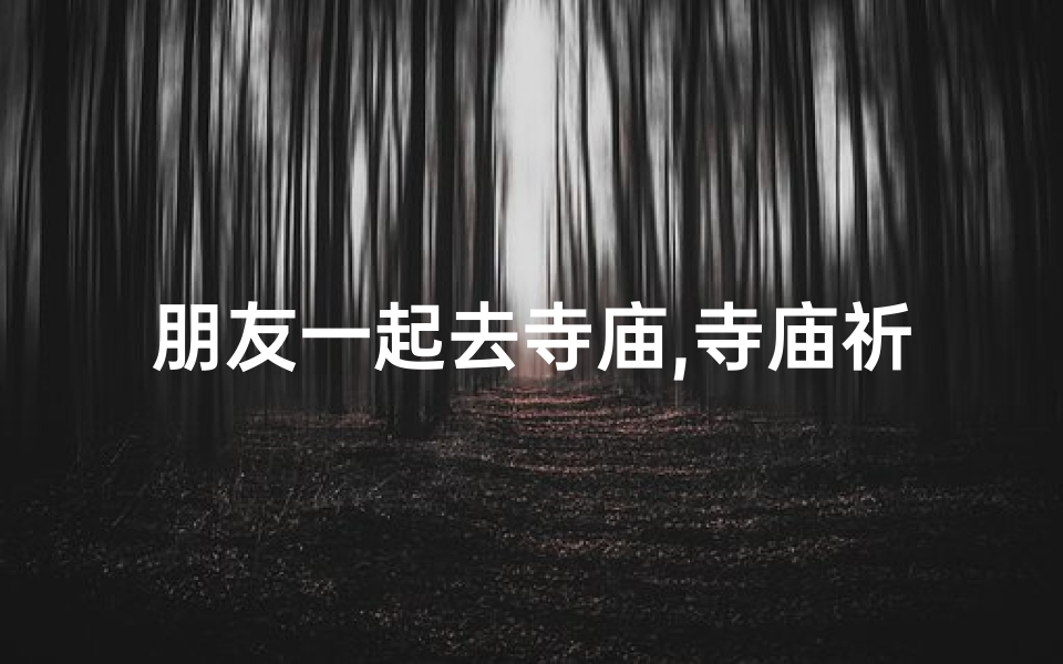 朋友一起去寺庙,寺庙祈福后,朋友事业突飞猛进