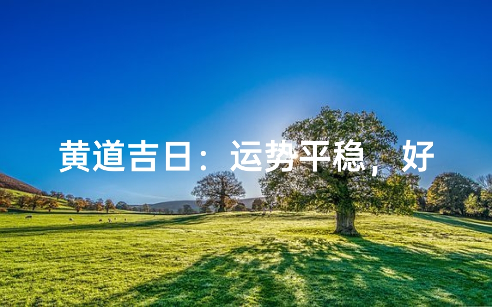 黄道吉日:运势平稳,好运连连