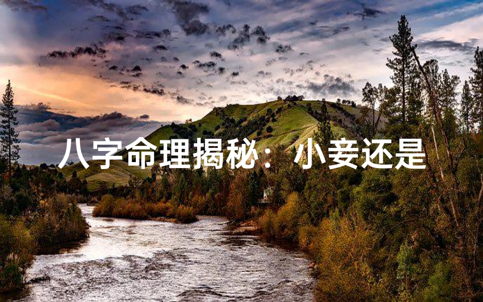 八字命理揭秘:小妾还是儿子,命运早已注定