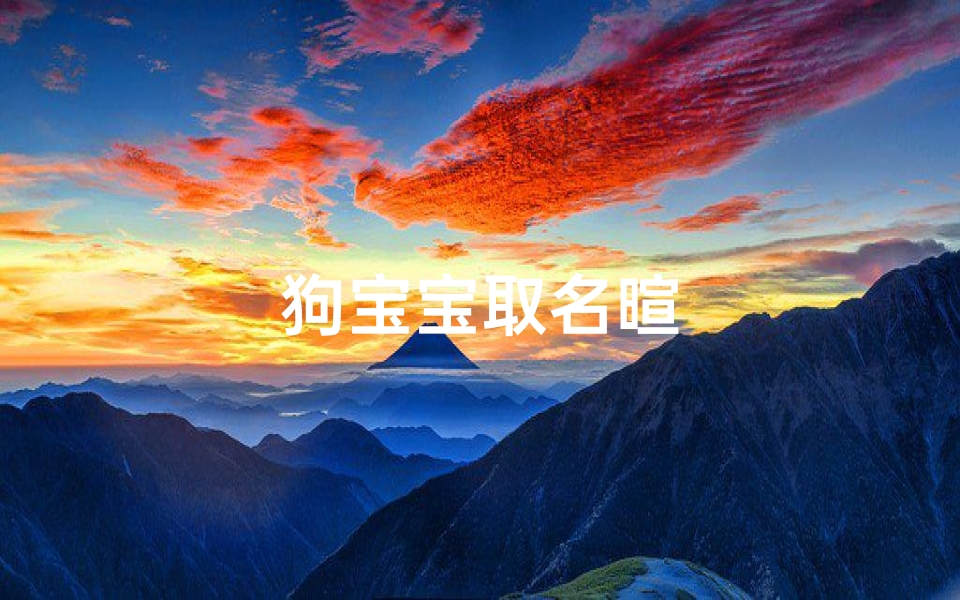 狗宝宝取名暄-优贝算卦网