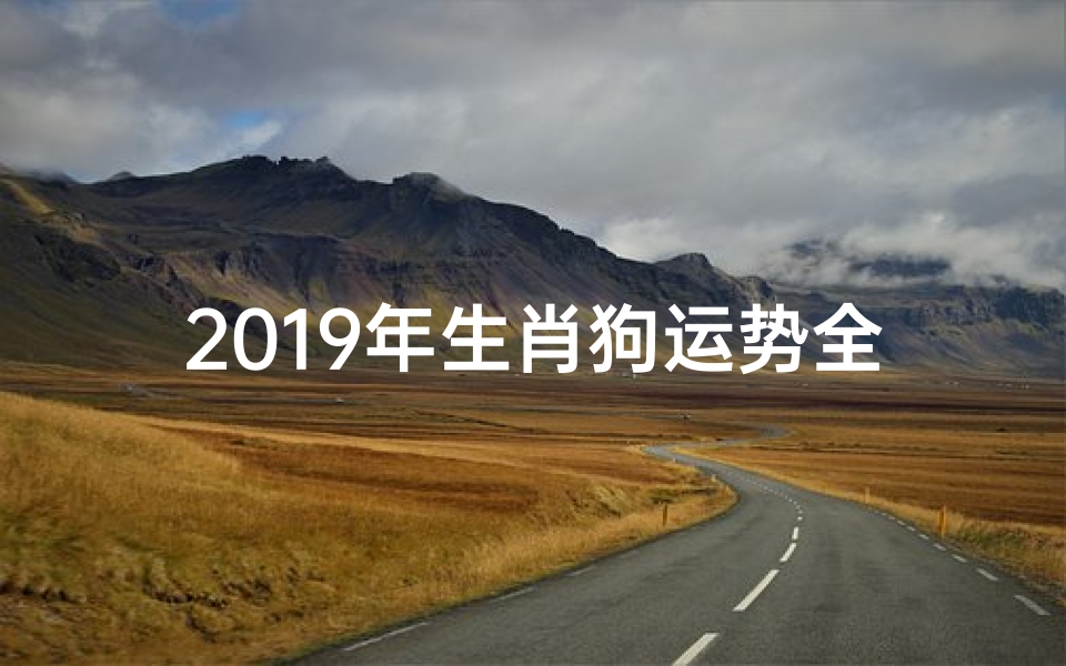 2019年生肖狗运势全;2019狗年运势揭秘:财运亨通,事业腾飞