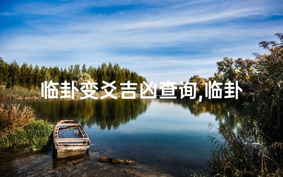 临卦变爻吉凶查询,临卦的变卦
