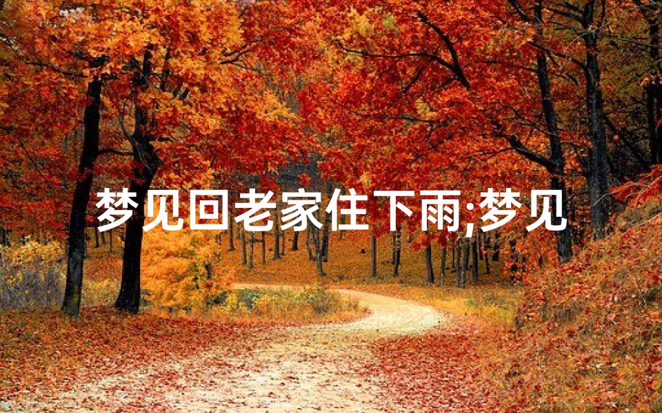 梦见回老家住下雨;梦见老家下大雨,自己在雨中行走
