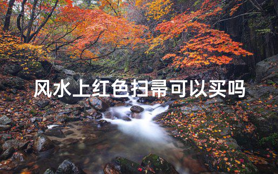 风水上红色扫帚可以买吗