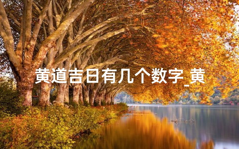 黄道吉日有几个数字_黄道吉日有几种