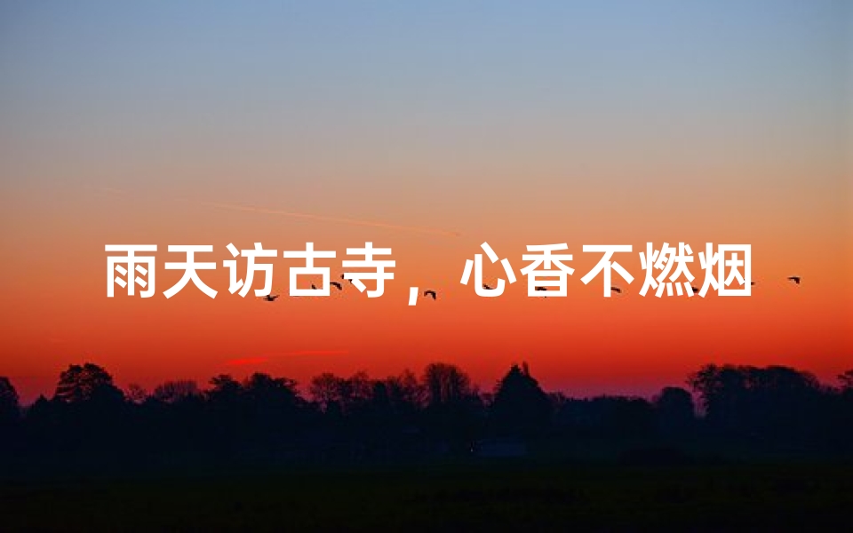 雨天访古寺,心香不燃烟