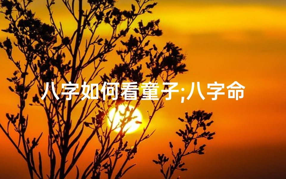 八字如何看童子;八字命盘揭秘:如何识别与破解童子命