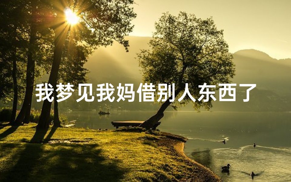 我梦见我妈借别人东西了、梦见妈妈借别人的钱