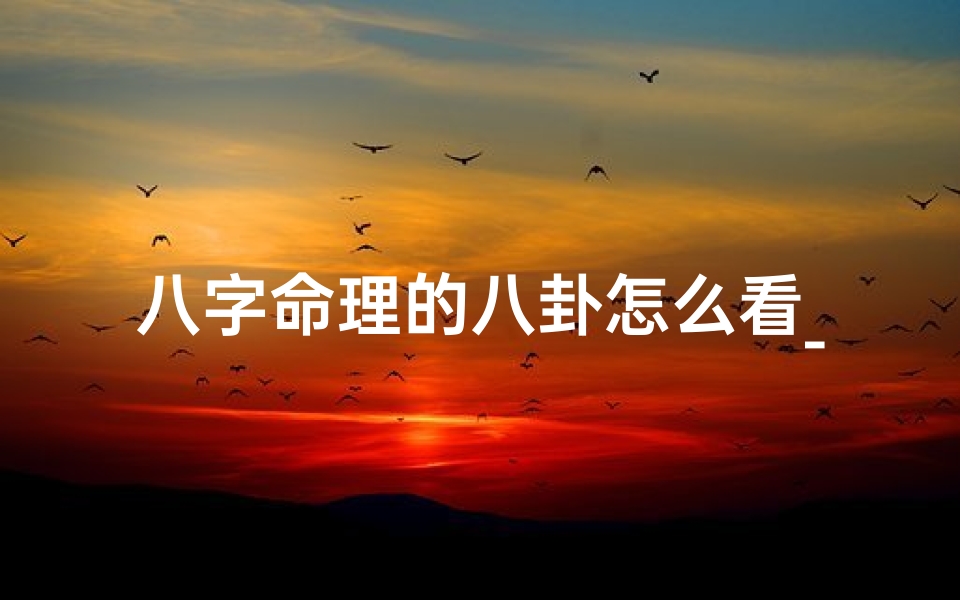 八字命理的八卦怎么看_八卦生辰八字怎么看-优贝算卦网