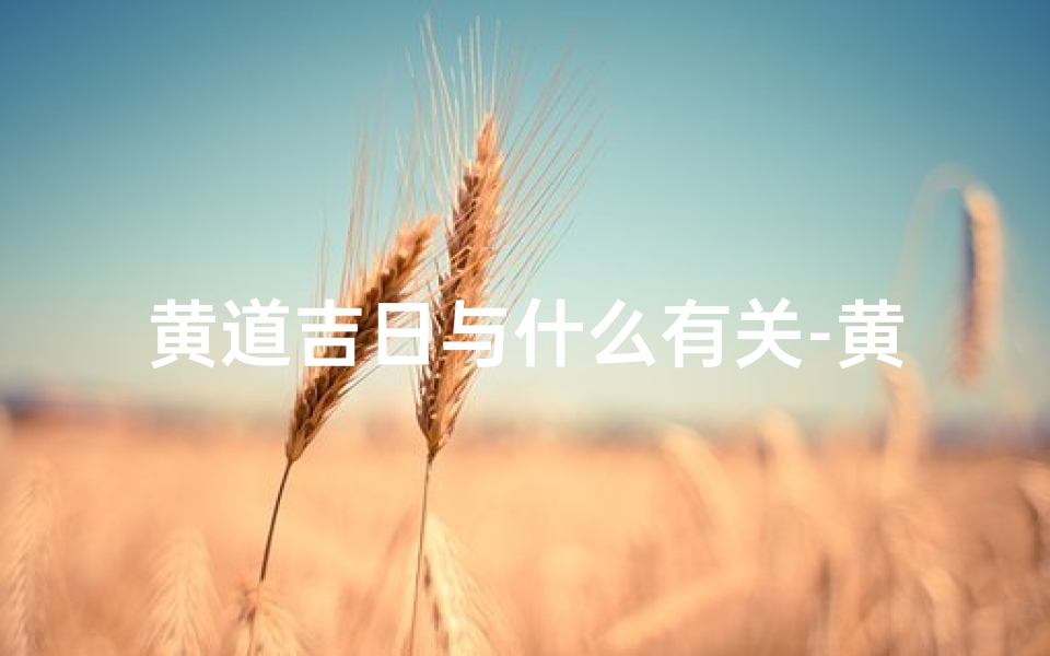 黄道吉日与什么有关-黄道吉日:揭秘古代择日秘法与生活关联