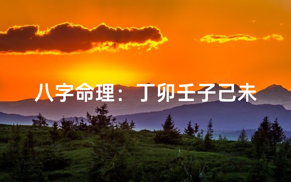 八字命理:丁卯壬子己未癸酉女命人生解析