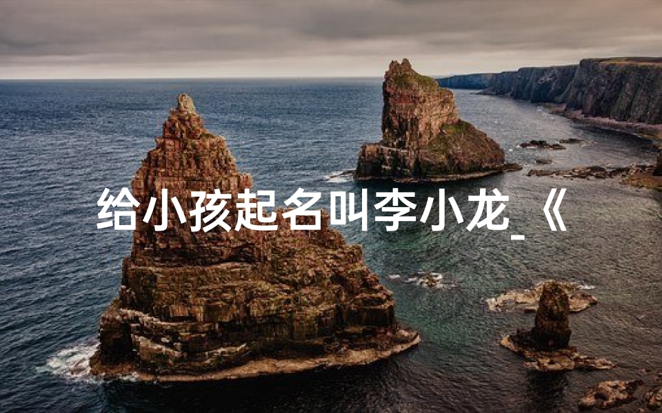 给小孩起名叫李小龙_《李小龙:传承武术精神,起名寓意非凡》