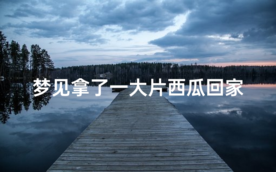梦见拿了一大片西瓜回家,梦见自己拿大西瓜