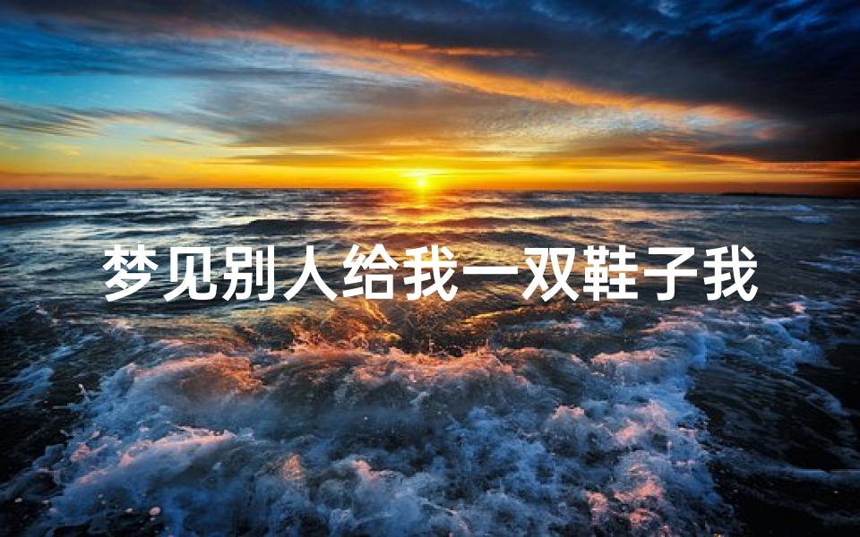 梦见别人给我一双鞋子我扔了—梦见别人把鞋子还给我