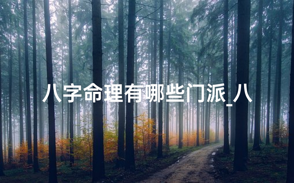 八字命理有哪些门派_八字命理学流派代表人物盘点