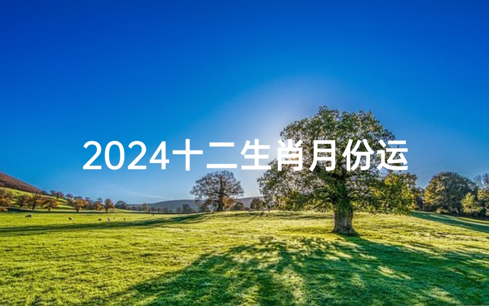 2024十二生肖月份运势;2024十二生肖每月运势揭秘:运势起伏大揭秘