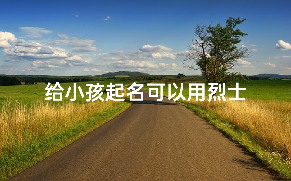 给小孩起名可以用烈士