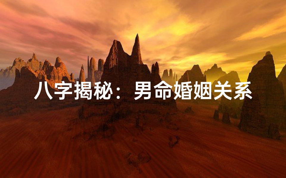 八字揭秘:男命婚姻关系八字解析