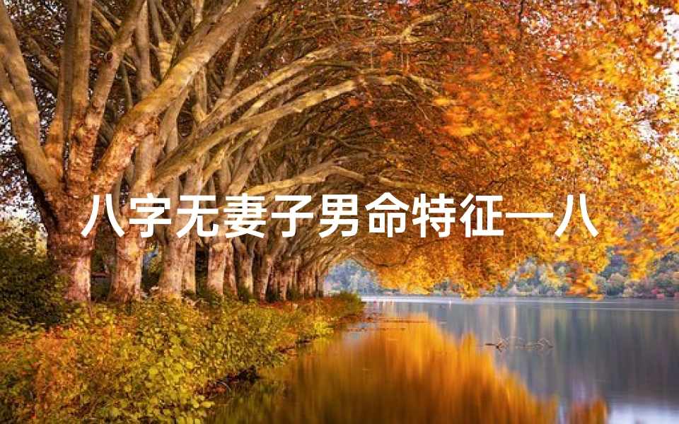 八字无妻子男命特征—八字无妻子男命特点揭秘