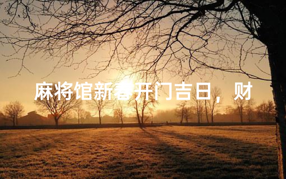 麻将馆新春开门吉日，财运亨通迎新春
