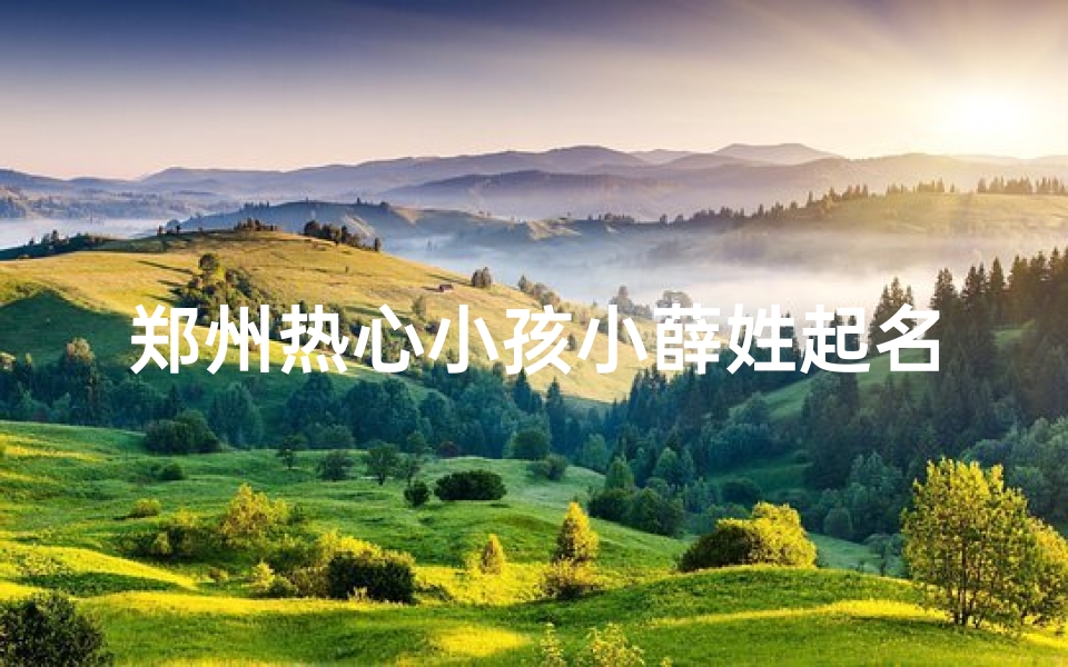 郑州热心小孩小薛姓起名_薛姓氏起名