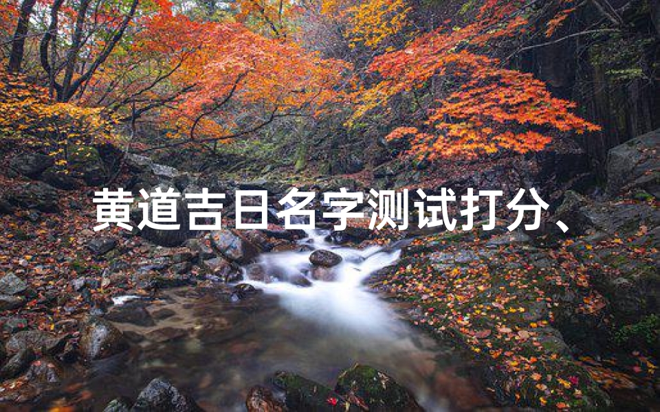 黄道吉日名字测试打分、《黄道吉日命名测试,揭秘姓名吉凶得分秘籍》-优贝算卦网