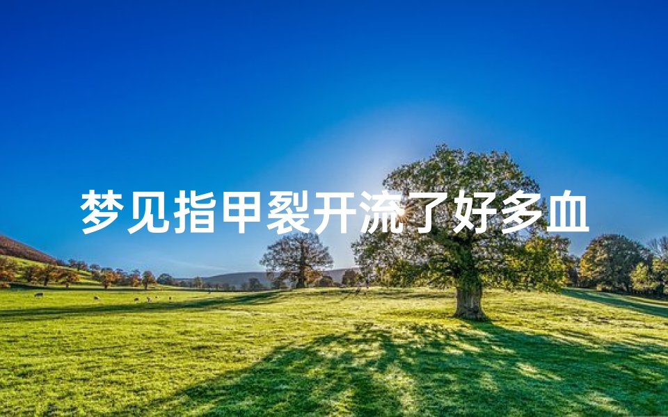 梦见指甲裂开流了好多血-梦见指甲破裂流了好多血