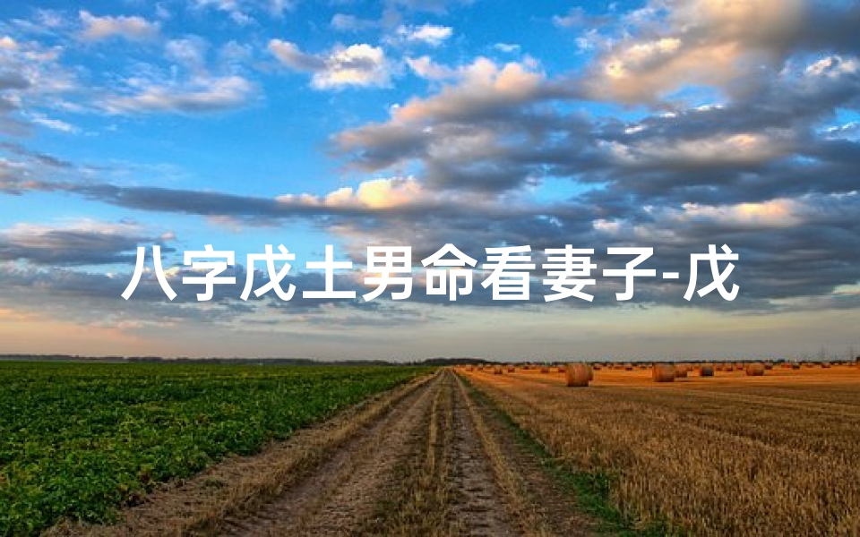 八字戊土男命看妻子-戊土男命配偶