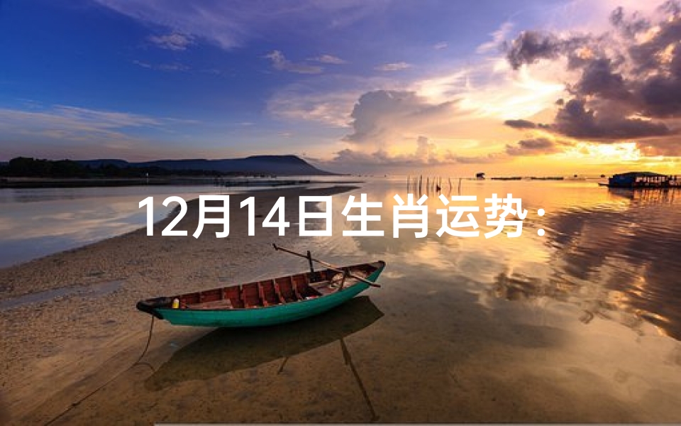 12月14日生肖运势:前三名运势大揭秘