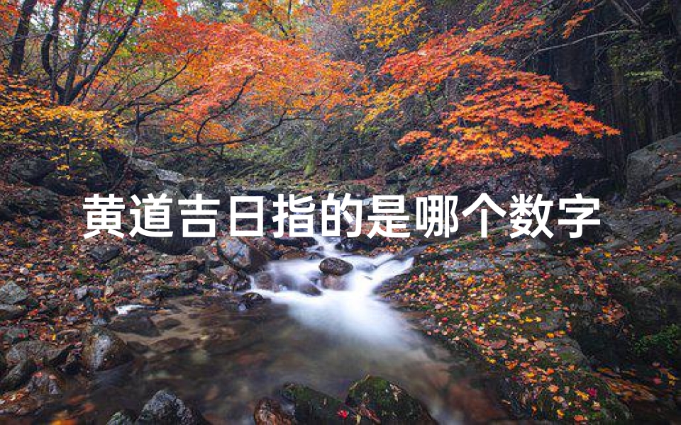 黄道吉日指的是哪个数字