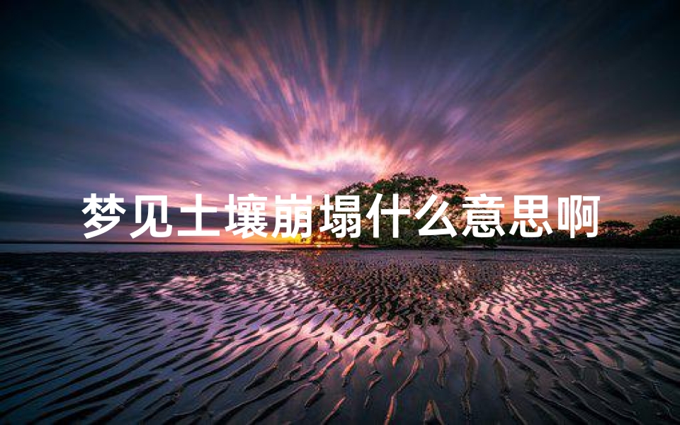 梦见土壤崩塌什么意思啊—梦见土垮了好不好