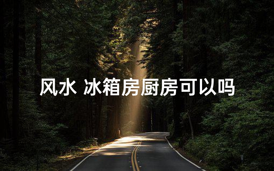 风水 冰箱房厨房可以吗_冰箱在厨房的摆放位置风水