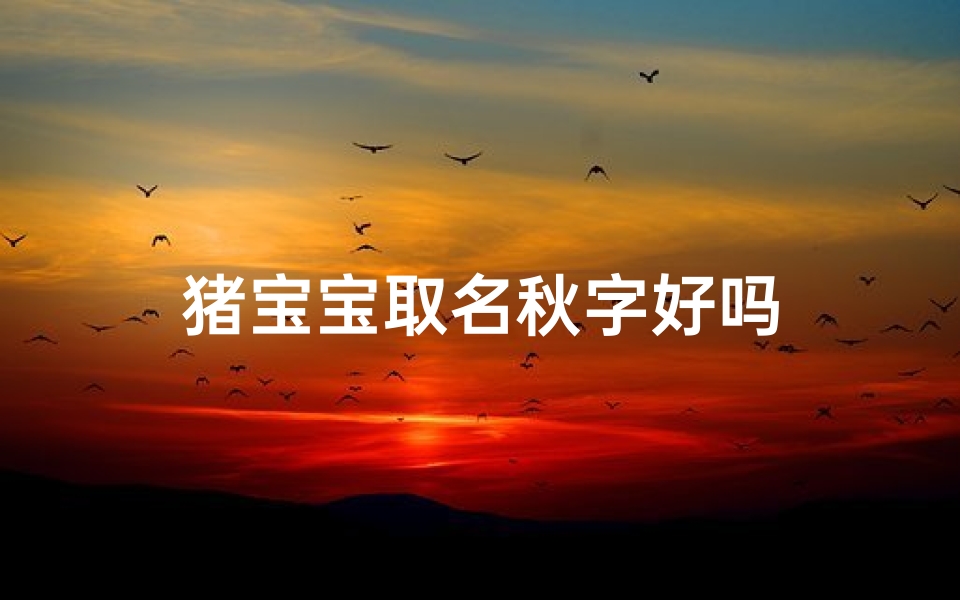 猪宝宝取名秋字好吗