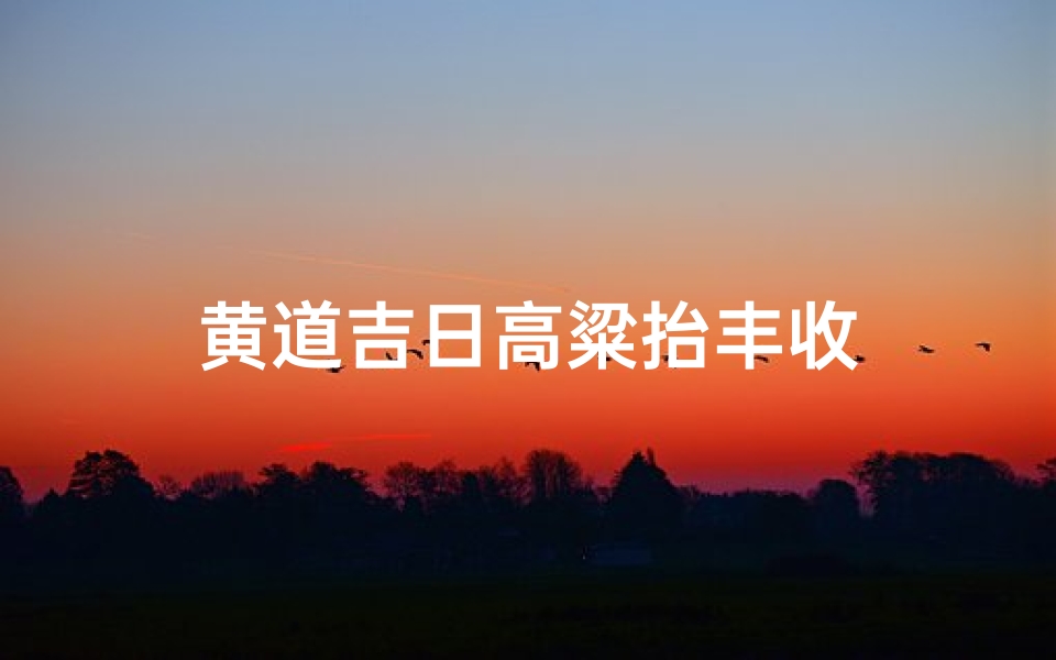 黄道吉日高粱抬丰收