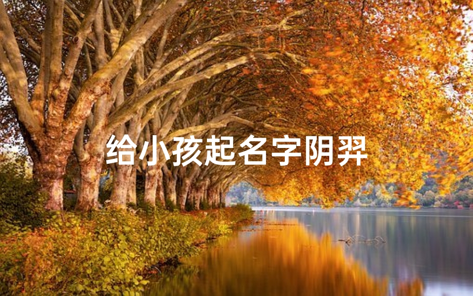 给小孩起名字阴羿