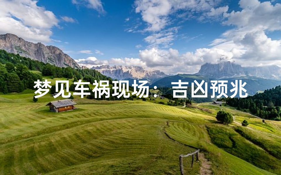 梦见车祸现场:吉凶预兆揭秘