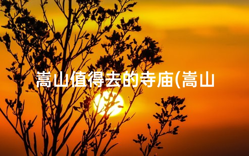 嵩山值得去的寺庙(嵩山著名的寺庙)