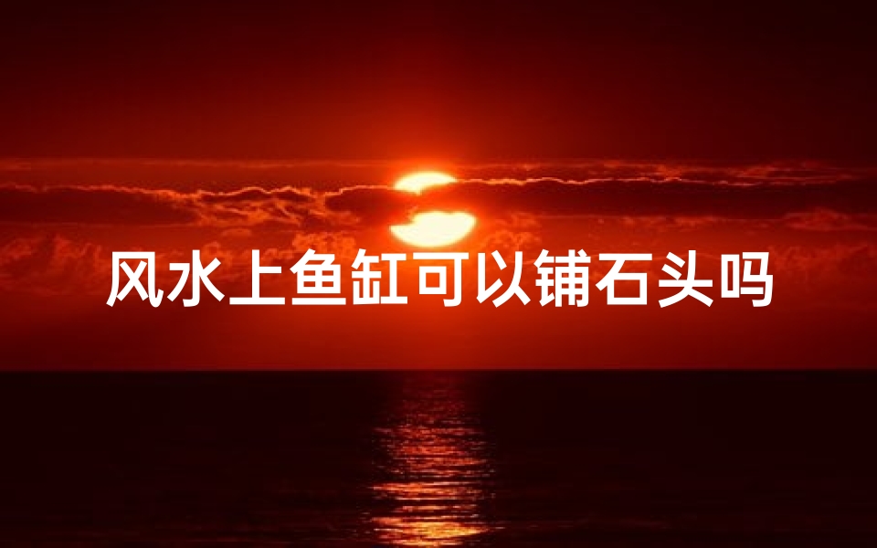 风水上鱼缸可以铺石头吗为什么,鱼缸风水:石头铺底可行吗?