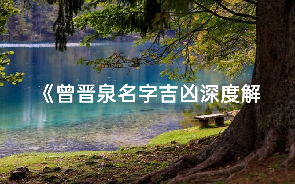 《曾晋泉名字吉凶深度解析:揭秘命运密码》