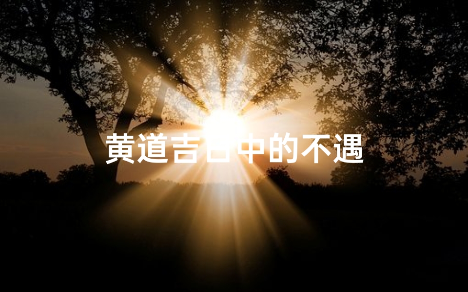 黄道吉日中的不遇