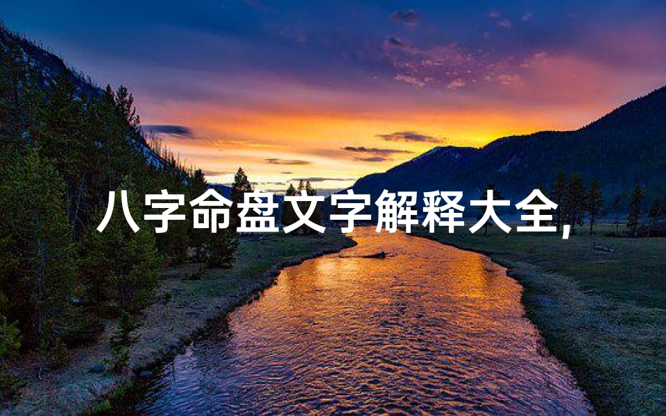 八字命盘文字解释大全,八字命盘的详细解释