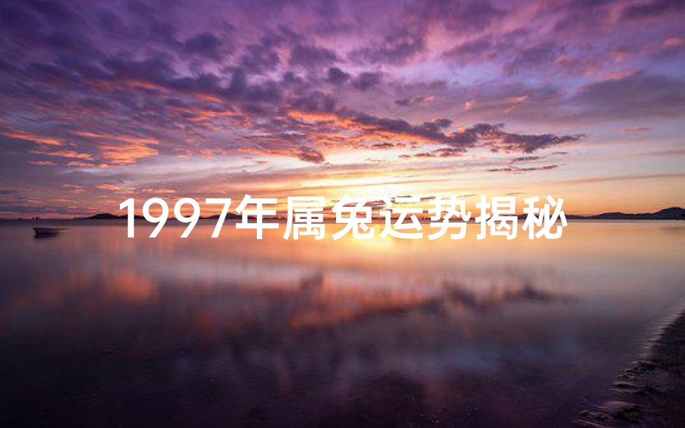 1997年属兔运势揭秘:财运亨通,事业腾飞-优贝算卦网