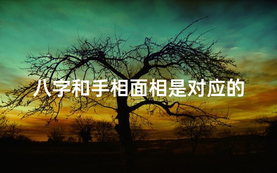 八字和手相面相是对应的吗;八字命理与手相揭秘:命运之谜一探究竟-优贝算卦网