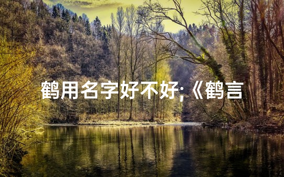 鹤用名字好不好;《鹤言寓意,为小孩起名新灵感》