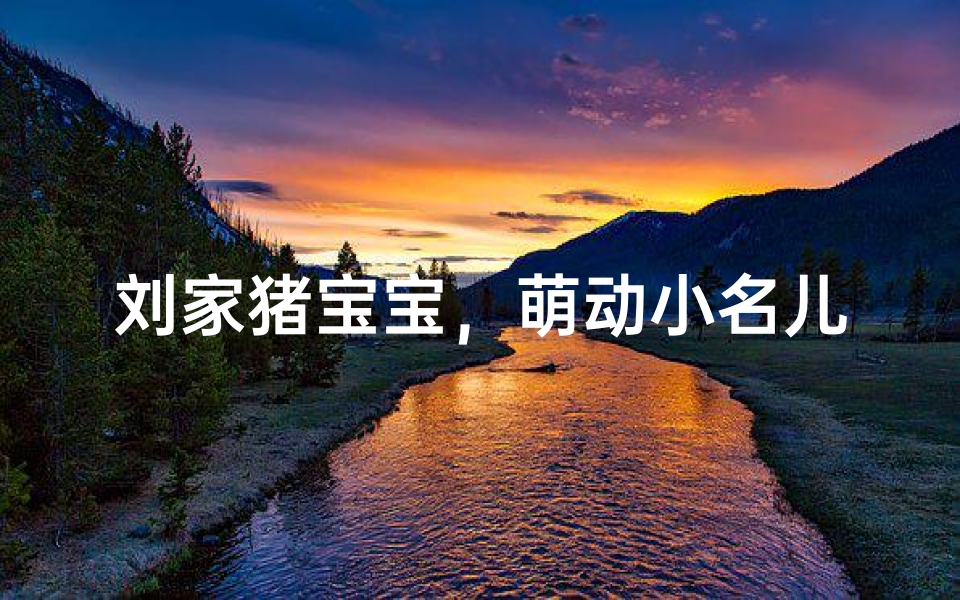 刘家猪宝宝,萌动小名儿揭晓