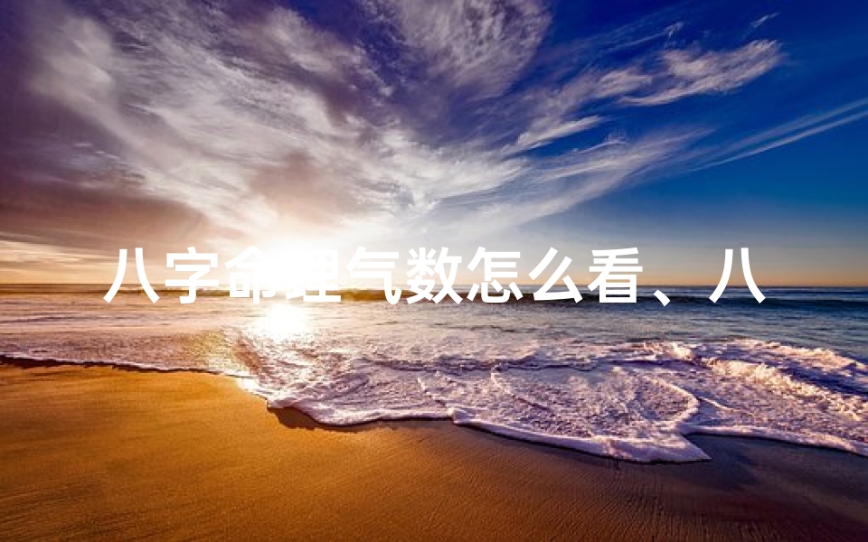 八字命理气数怎么看、八字的气怎么看