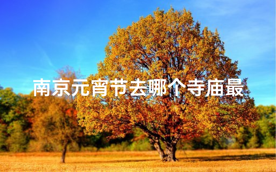 南京元宵节去哪个寺庙最灵验-南京元宵节:揭秘最灵验寺庙