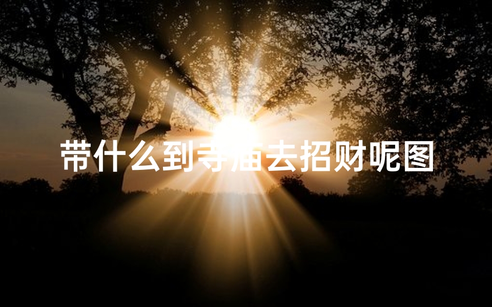 带什么到寺庙去招财呢图片,到庙里带什么